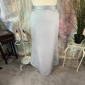 📌Timeless & Elegant Silver Maxi Evening Plus Size Skirt Mother Bride/ Groom